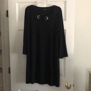 Simple black shift dress